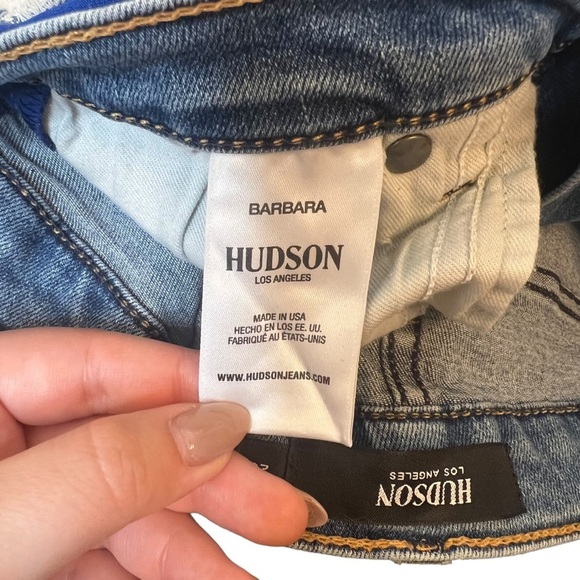 Hudson Barbara Side-Stripe Skinny Jeans in Night Tide Size 26 - Picture 6 of 8